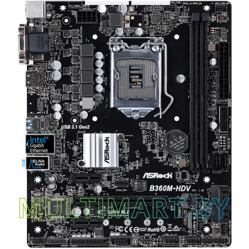 Материнская плата ASRock B360M-HDV